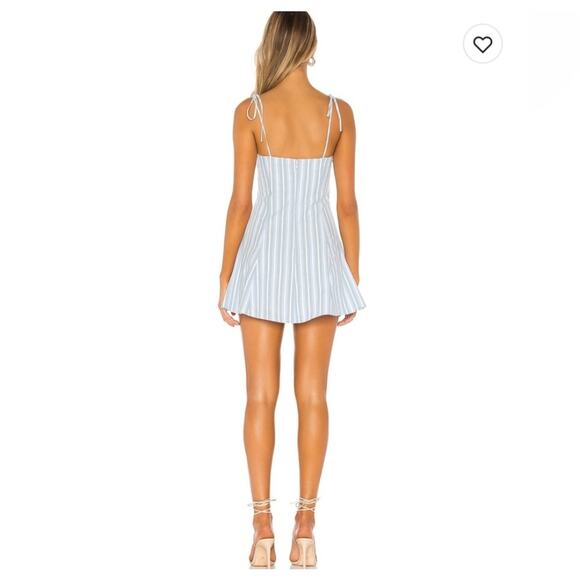 Majorelle Tahoe Blue Chambray Mini Dress Size S - Picture 2 of 14